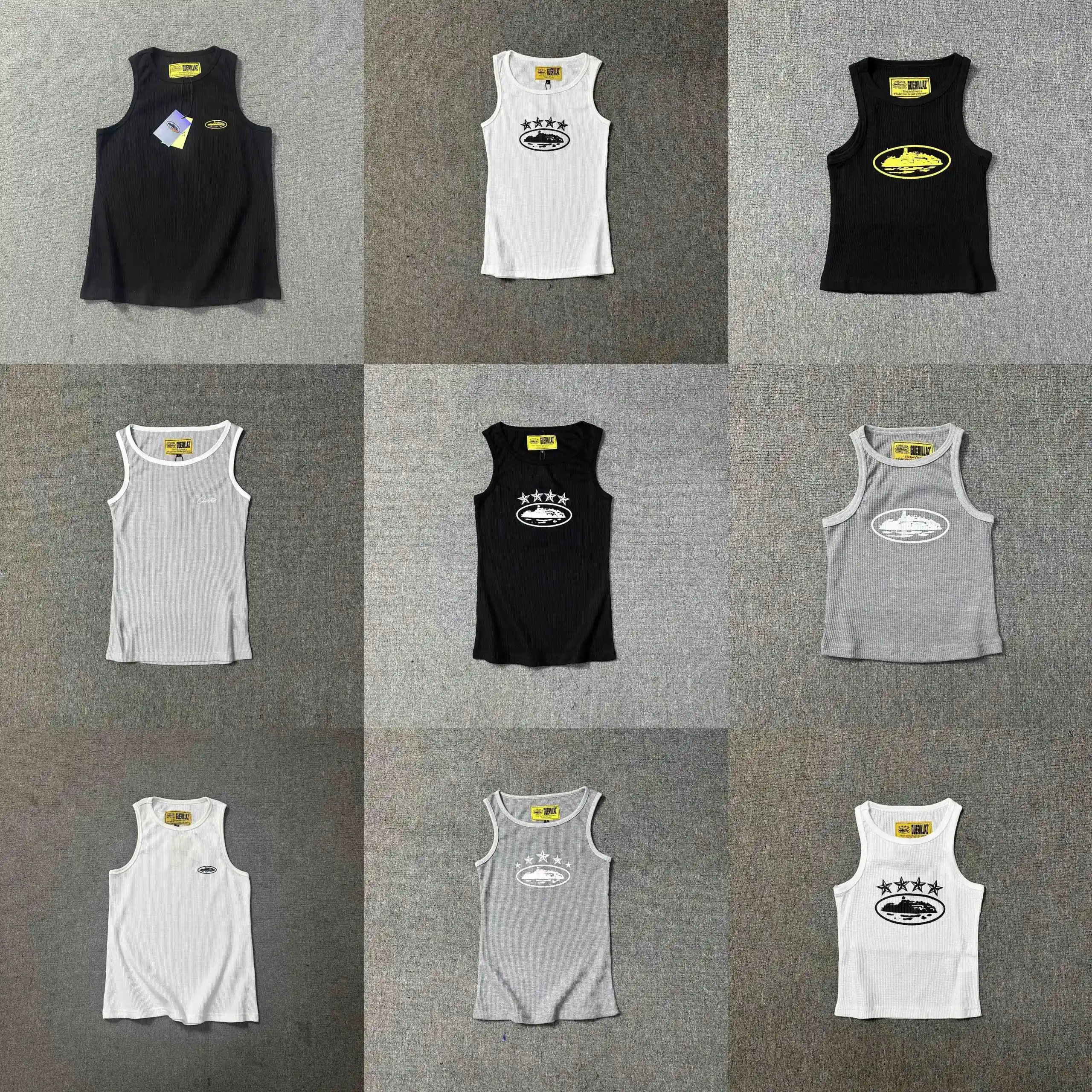 GIRL Brand Ribbed Tank Top for Men and Women - Black, White, Gray