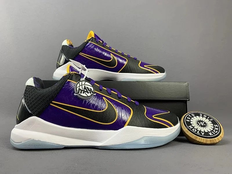 Nike Zoom Kobe 6 Protro Lakers Purple Gold Basketball Shoes