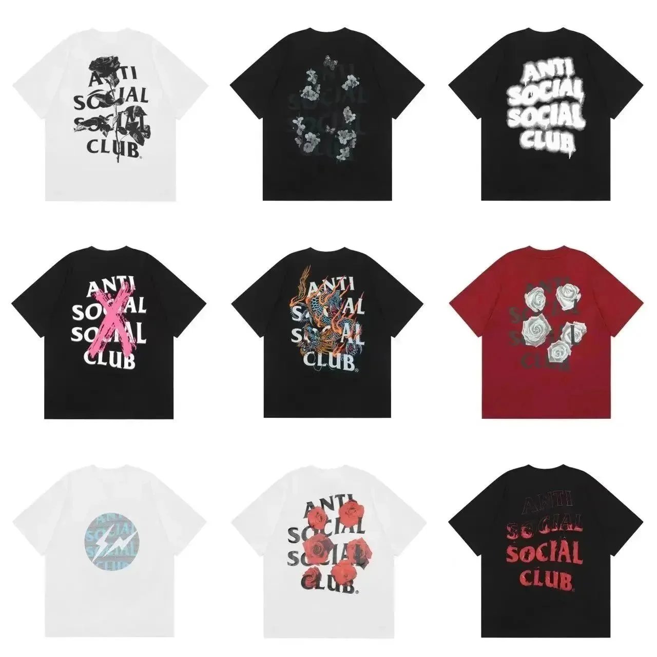 Anti Social Social Club T-Shirts Streetwear Fashion Graphic Tees