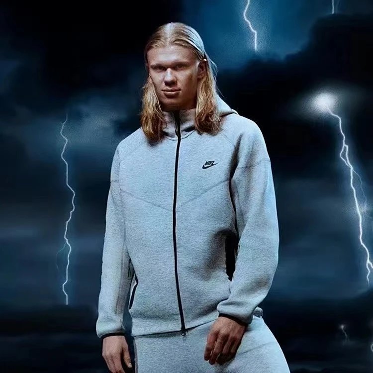 Nike Men's Full-Zip Hoodie Grey Sportswear