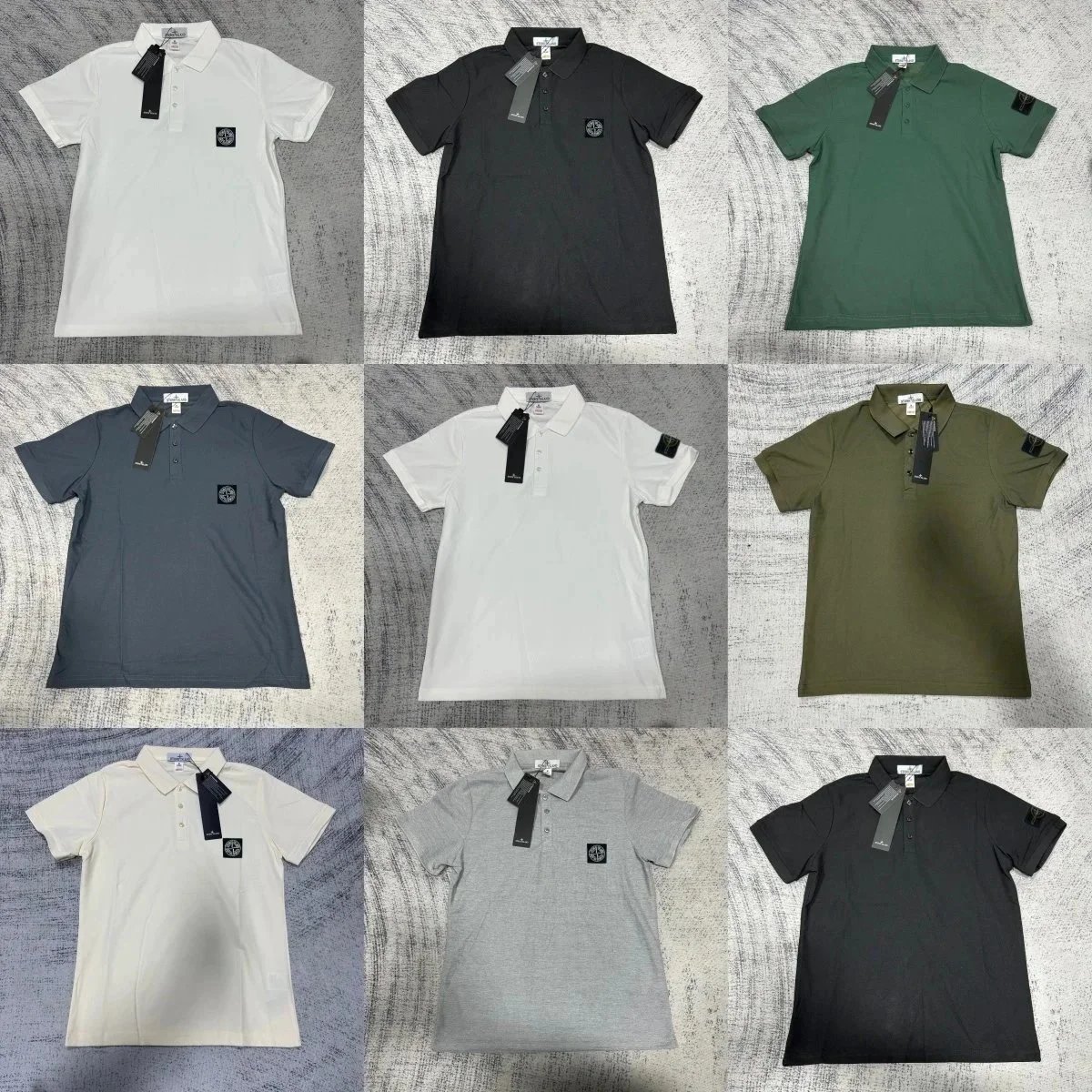 Stussy Classic Logo Polo Shirt Men's Short Sleeve Cotton Pique