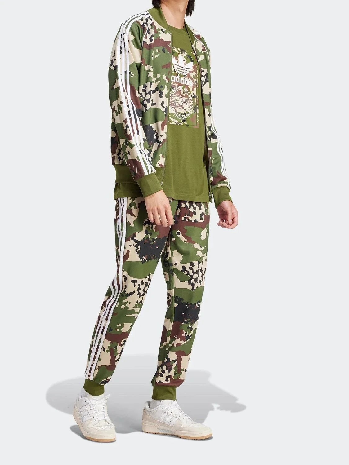 Adidas Camouflage Track Suit Set for Men and Women