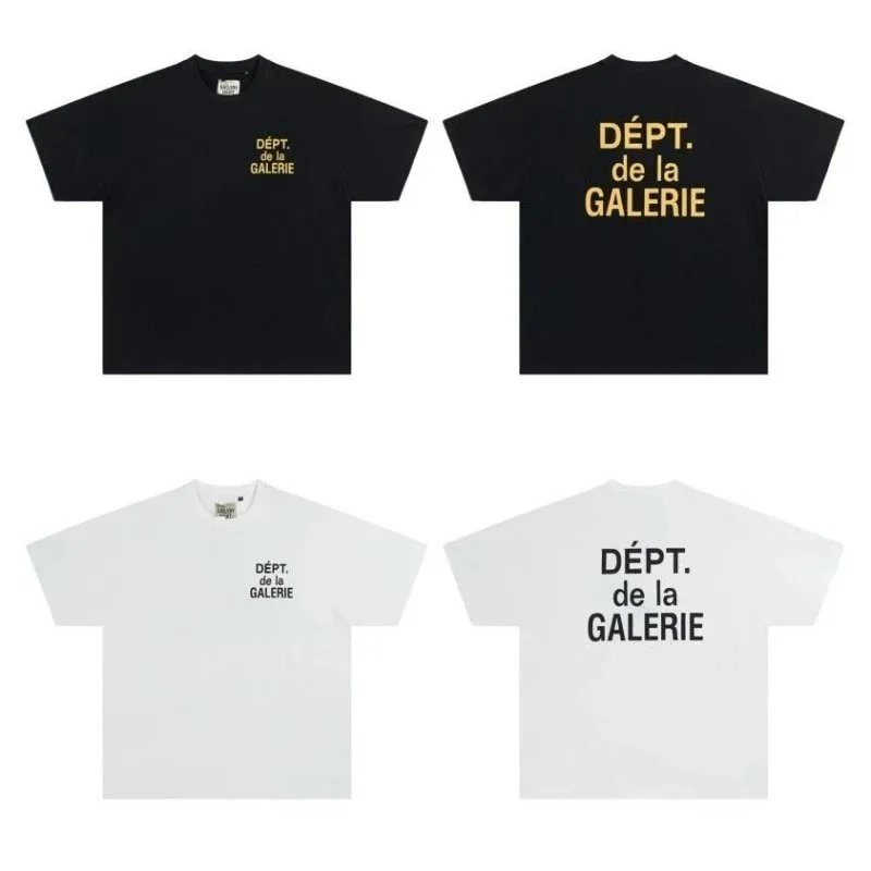 DEPT. de la GALERIE Logo T-Shirt Black White Oversized Streetwear