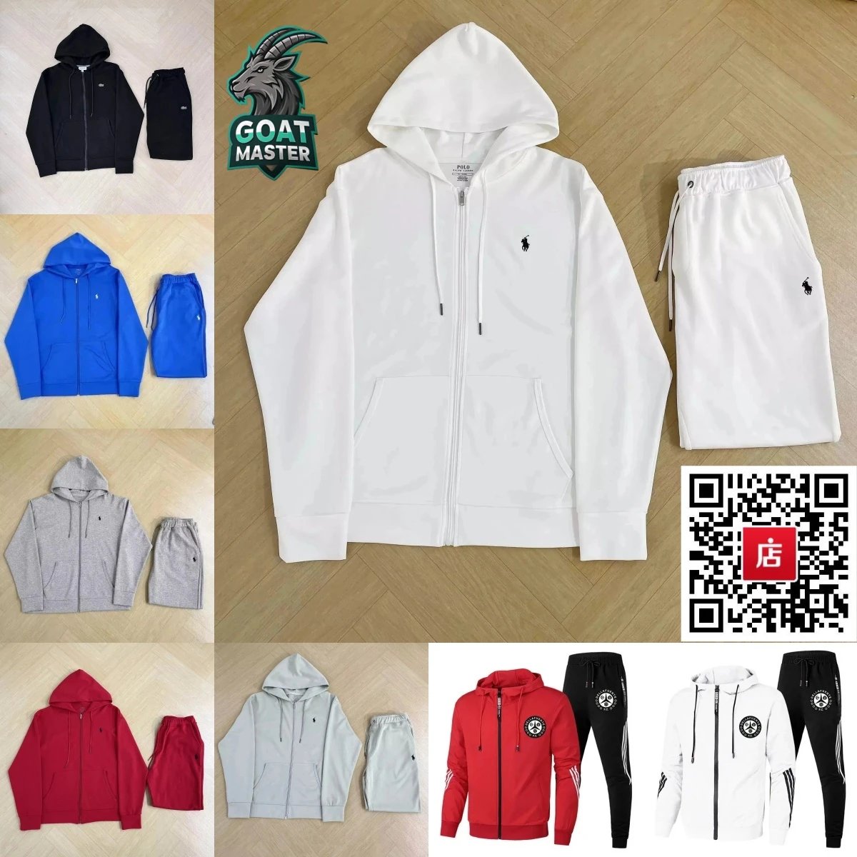 Men's Hoodie and Sweatpants Set Casual Sportswear Tracksuit