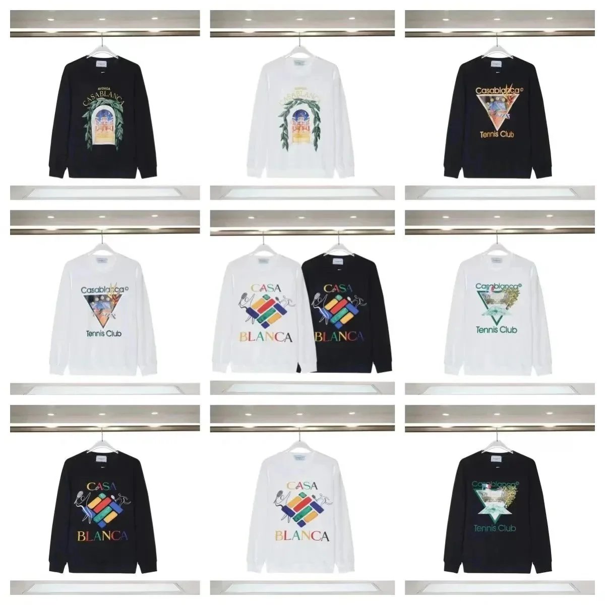Casablanca Tennis Club Long Sleeve T-Shirt