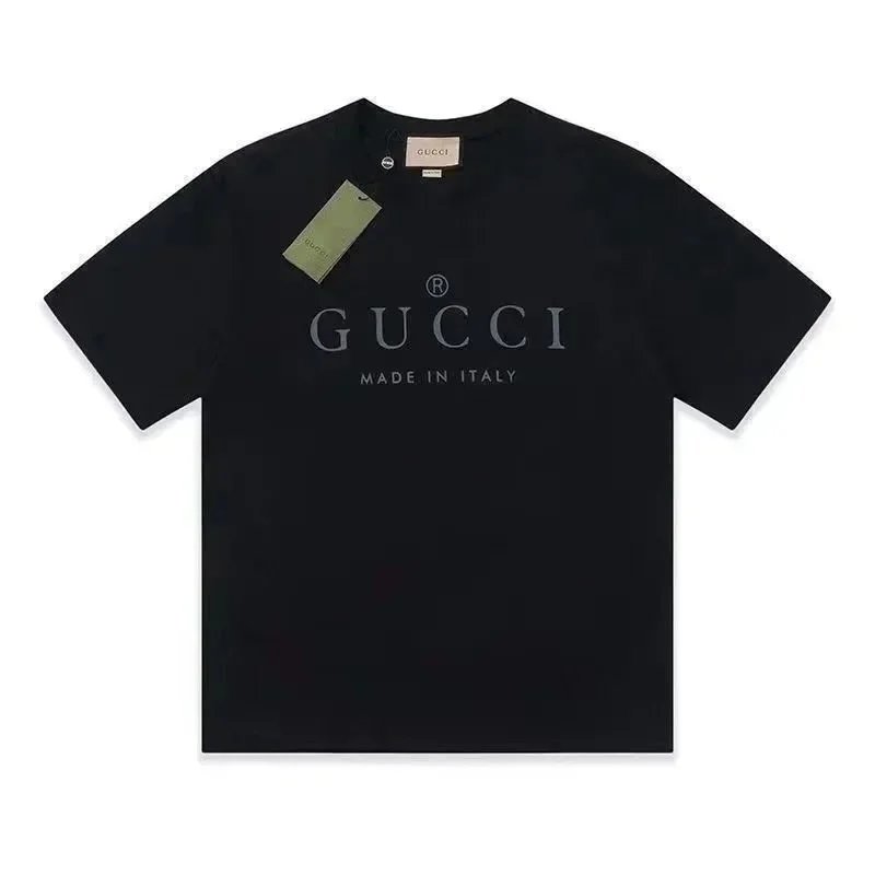 Gucci Black Logo T-Shirt Made in Italy