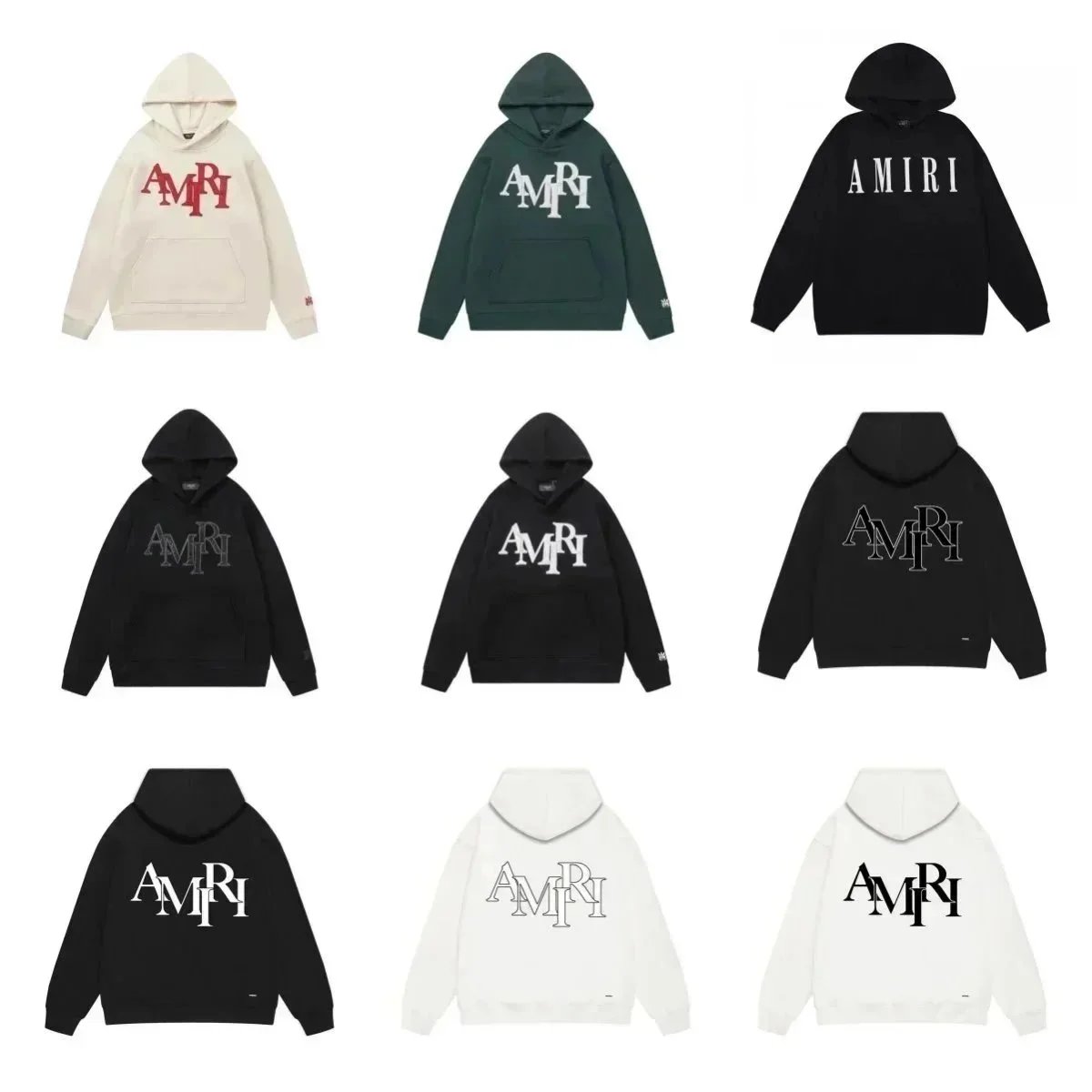 AMIRI Logo Hoodie Sweatshirt Men Women Streetwear Fashion