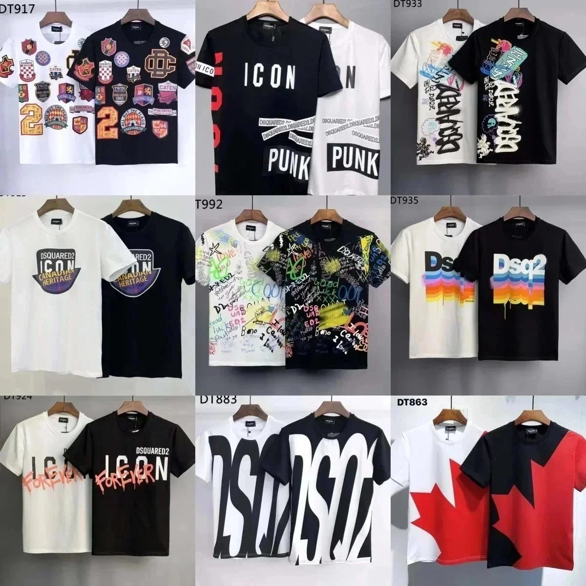 DSQUARED2 Icon T-Shirts for Men and Women Fashion Streetwear