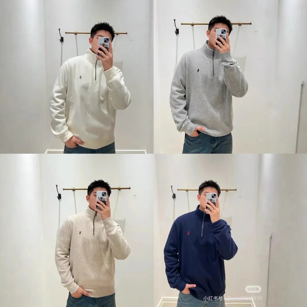 Men's Half-Zip Pullover Sweater in Multiple Colors