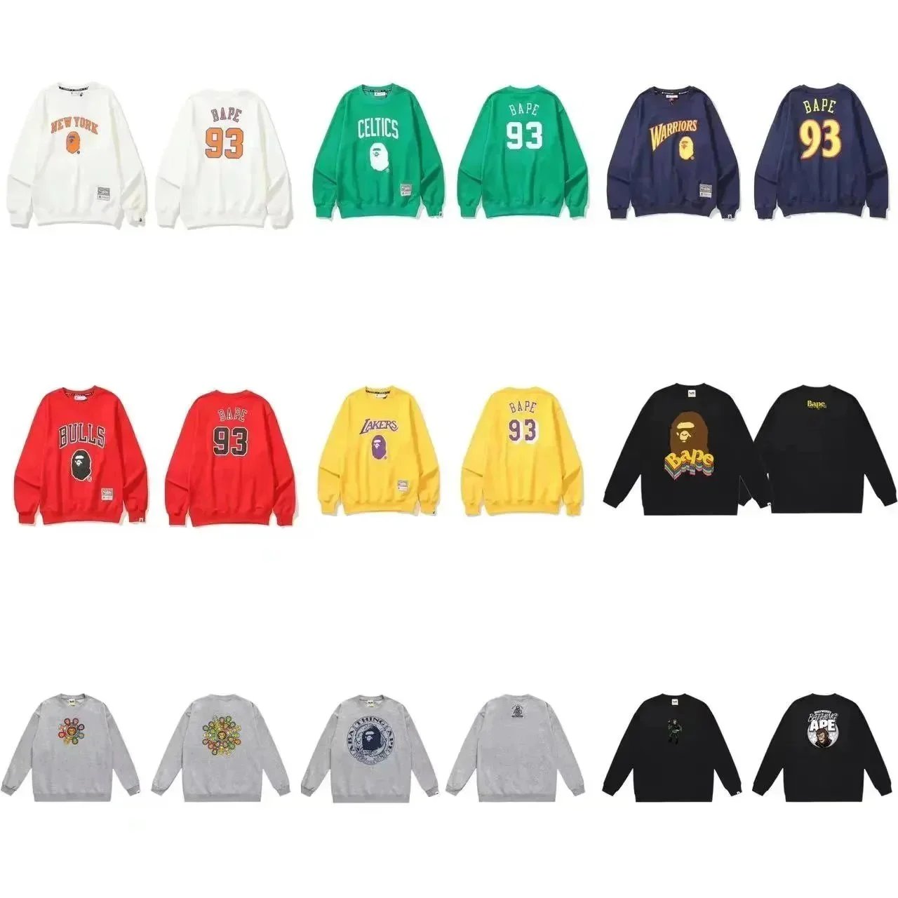 BAPE x NBA Collaboration Sweatshirts Collection