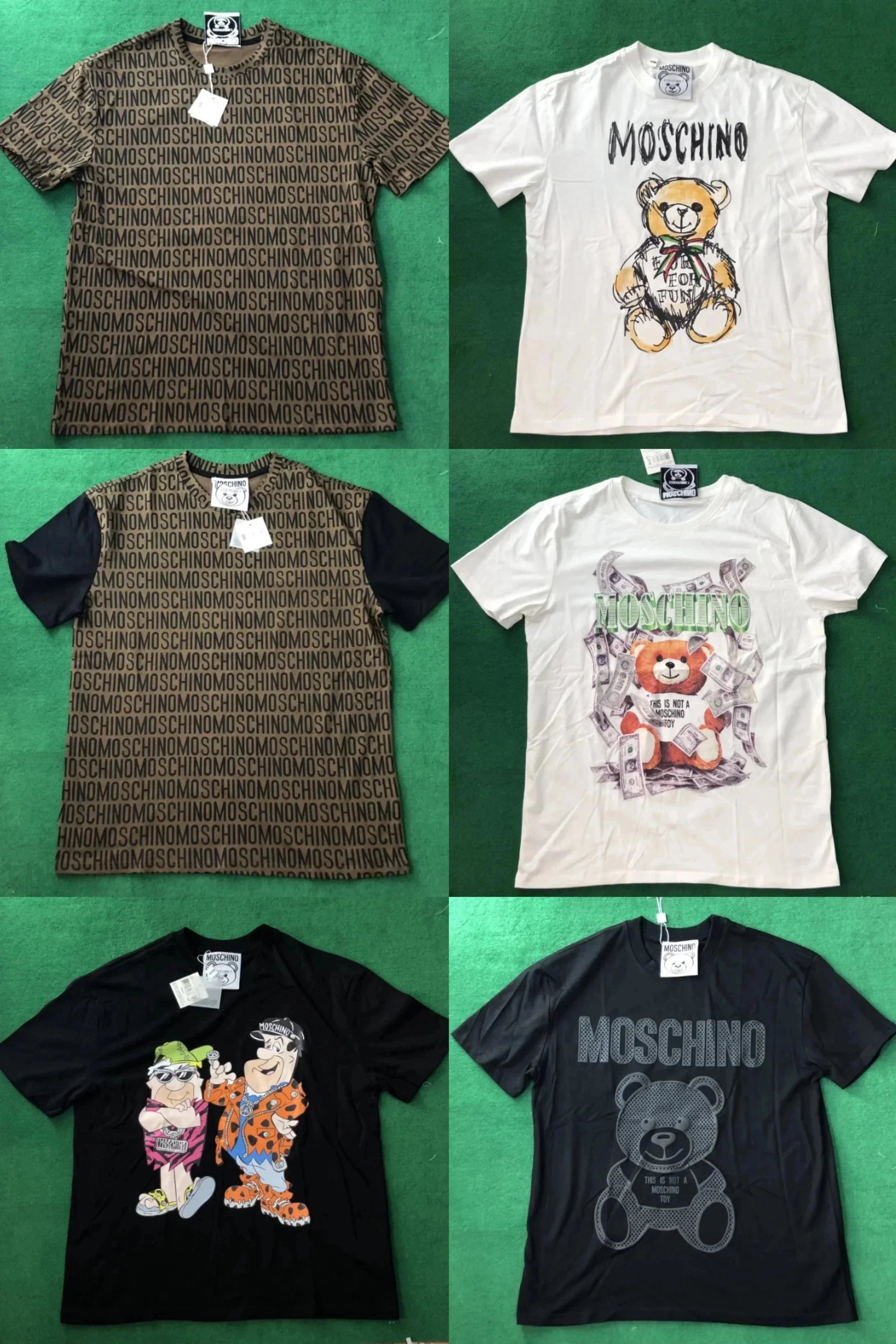 MOSCHINO Bear Print T-Shirt Collection for Men and Women