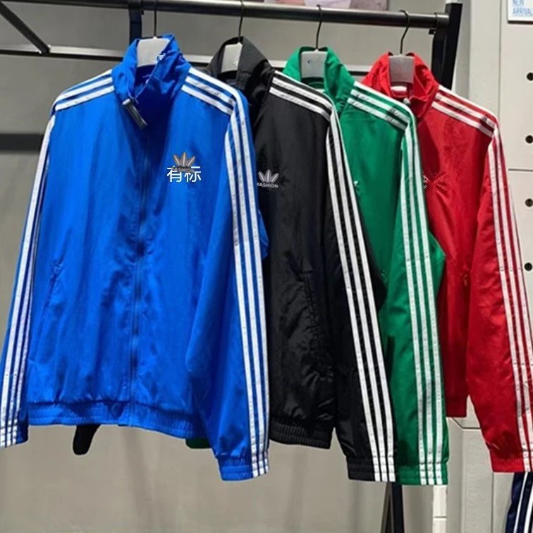 Adidas Originals Track Jacket Men Women Classic 3-Stripes Windbreaker
