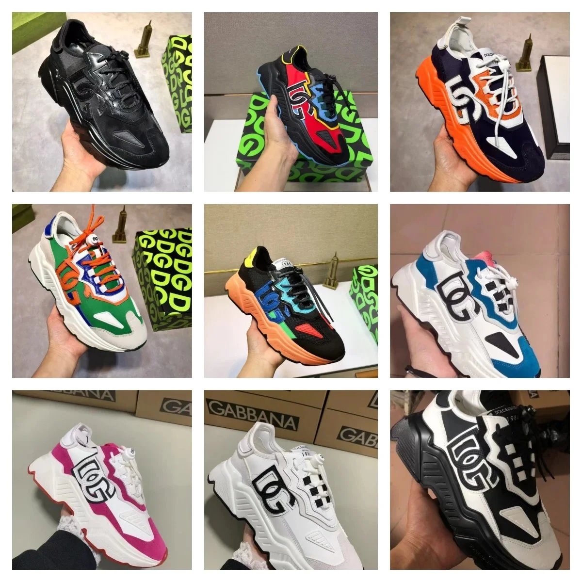 Dolce & Gabbana DG Logo Sneakers Fashion Chunky Trainers