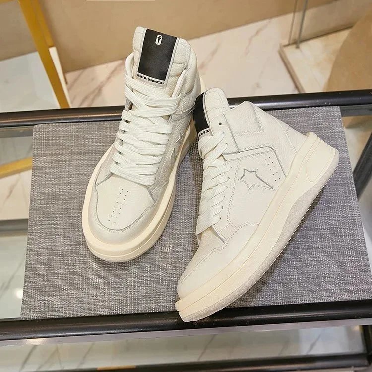 White High-Top Sneakers for Men and Women