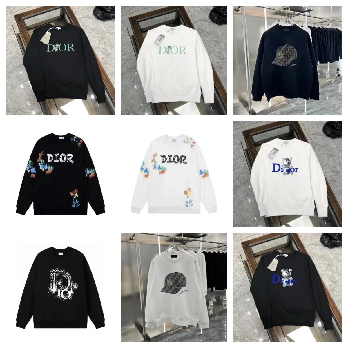 Dior Sweatshirts Collection - Luxury Fashion Sweaters for Men and Women