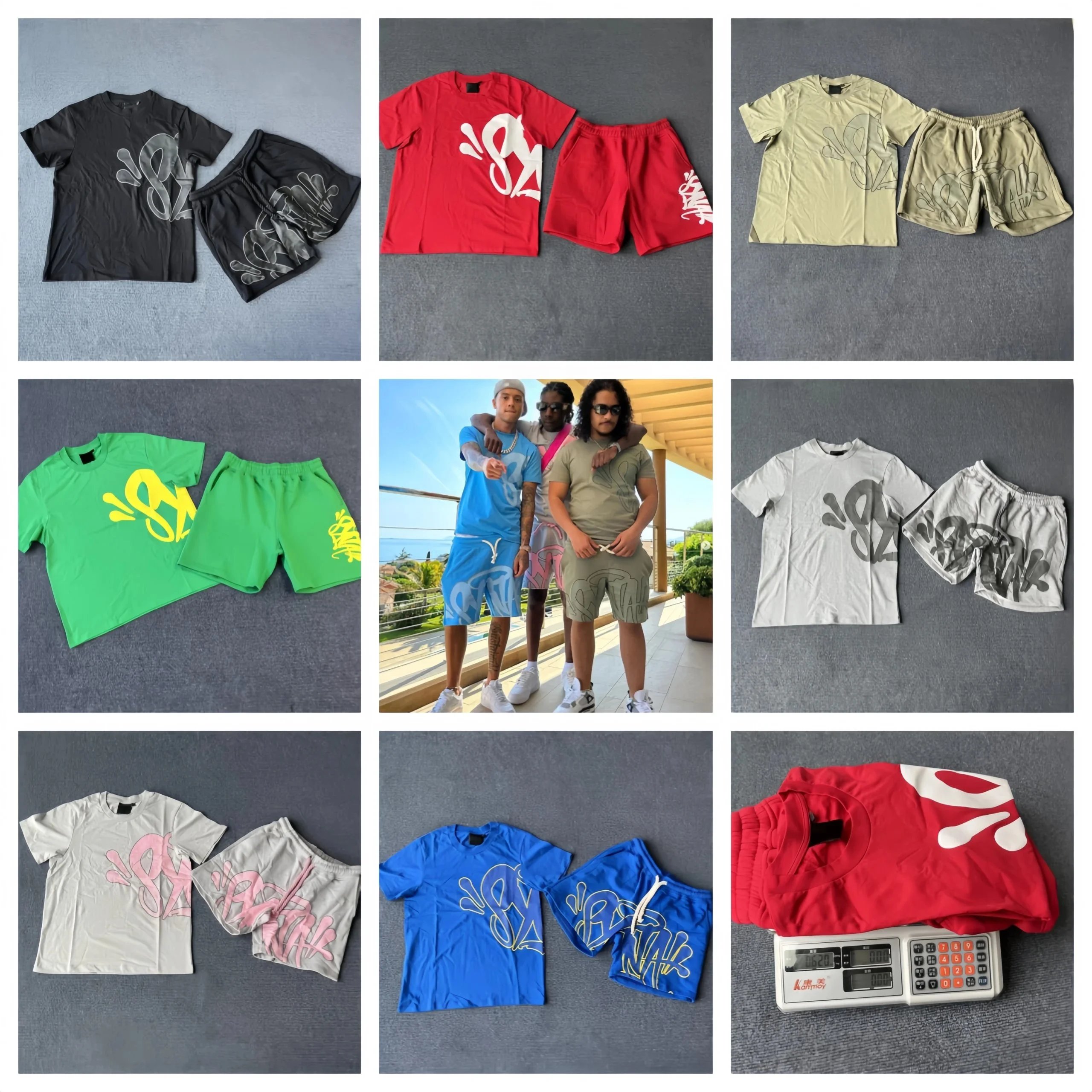 STYLO Men's Casual T-Shirt and Shorts Set