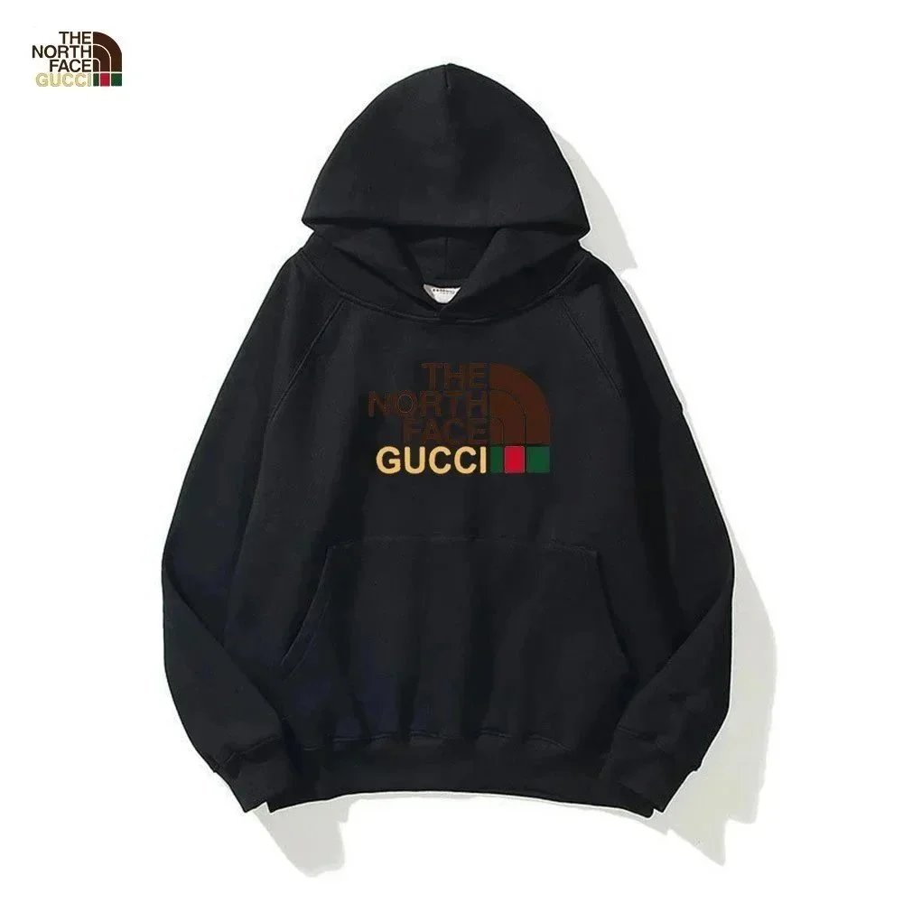 The North Face x Gucci Collaborative Hoodie Black Logo Sweatshirt