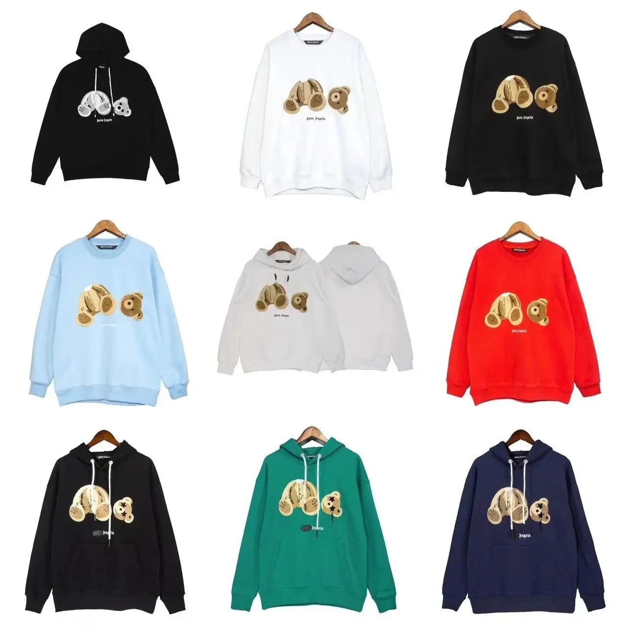 Palm Angels Bear Logo Hoodie and Sweatshirt Collection